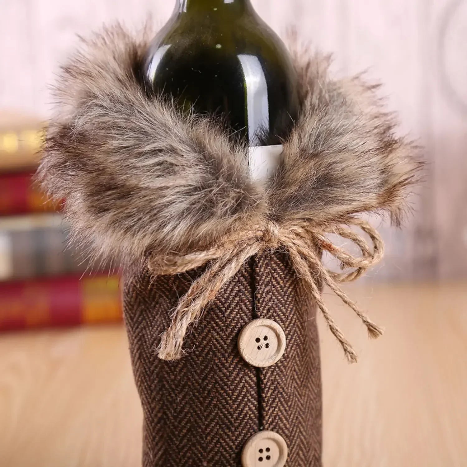 Réchauffeur de vin - Housse de bouteille de vin pour Noël