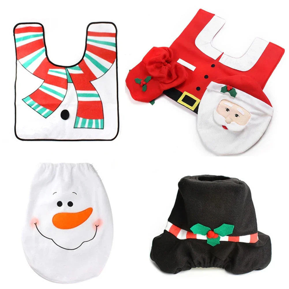JollySanta | Couvre WC avec design de Noël