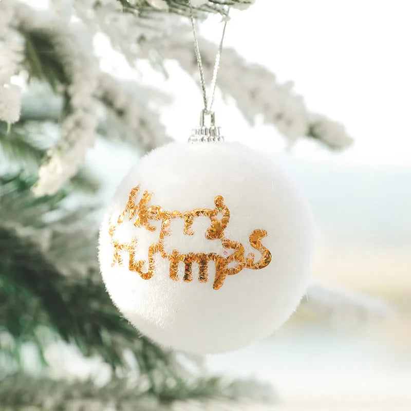 Noël Blanc | Boules de Noël en mousse blanche