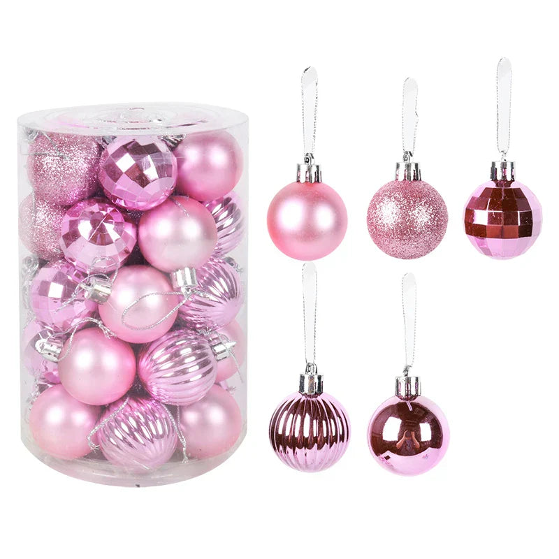 Ornement pour sapin de Noël - Ensemble de boules vibrantes