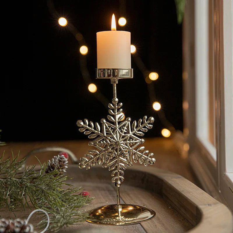 Glow - Support de bougie en forme d'étoile et d'arbre de Noël