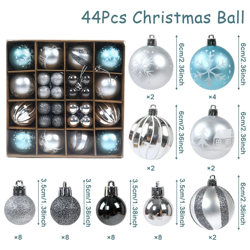 Ornements de Noël métalliques ShinyHoliday