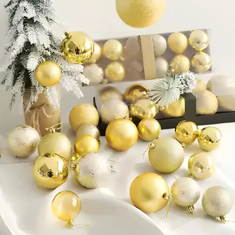 Boules Étincelantes | Ornements de Sapin de Noël à Suspendre