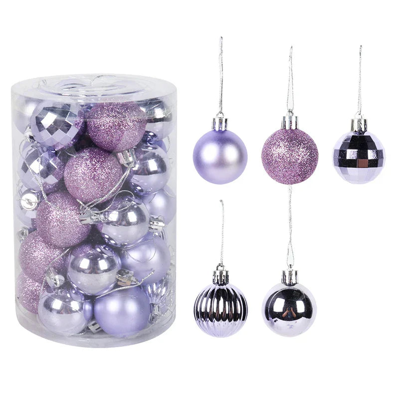 Ornement pour sapin de Noël - Ensemble de boules vibrantes