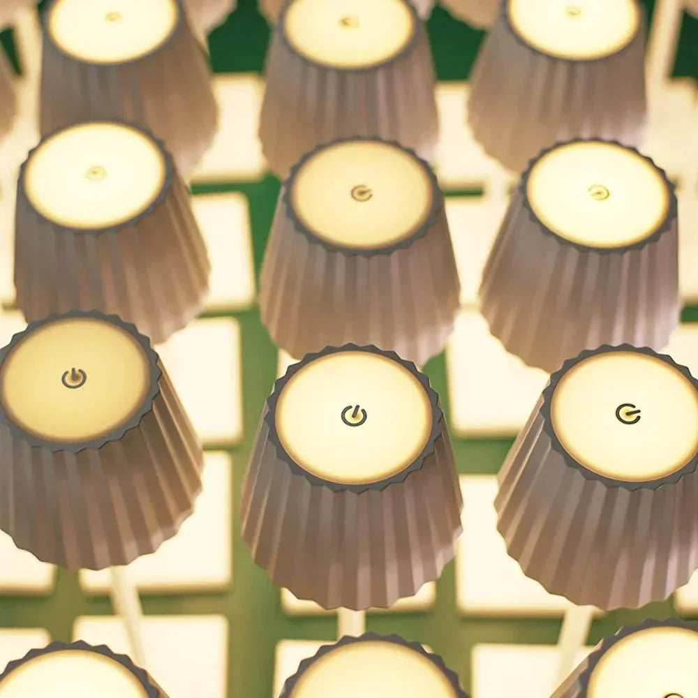 LuxiGlow - Lampe de Table LED Sans Fil | Recharge USB et intensité réglable