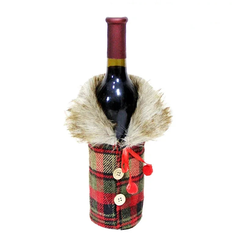Réchauffeur de vin - Housse de bouteille de vin pour Noël