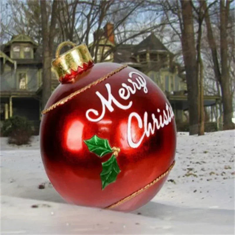 Ornement de jardin | énorme boule de Noël gonflable en PVC