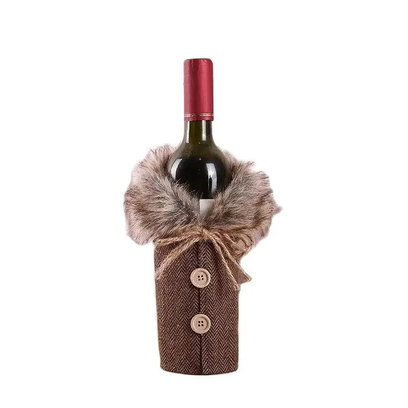 Réchauffeur de vin - Housse de bouteille de vin pour Noël