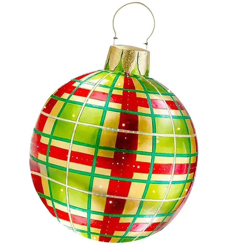 Ornement de jardin | énorme boule de Noël gonflable en PVC