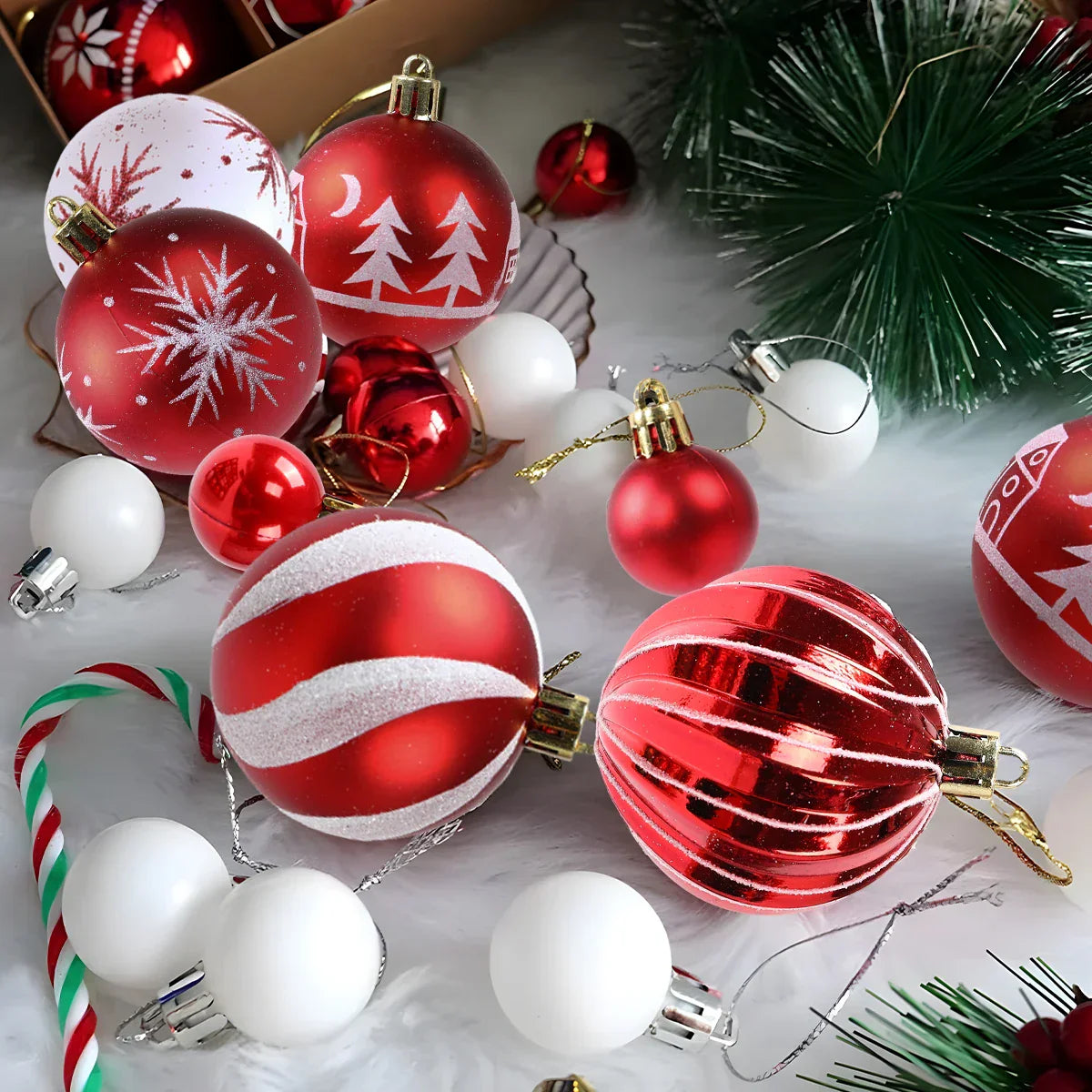 Ornements de Noël métalliques ShinyHoliday