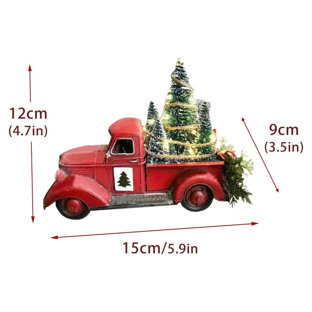 Ornement de vacances rétro Camion rouge