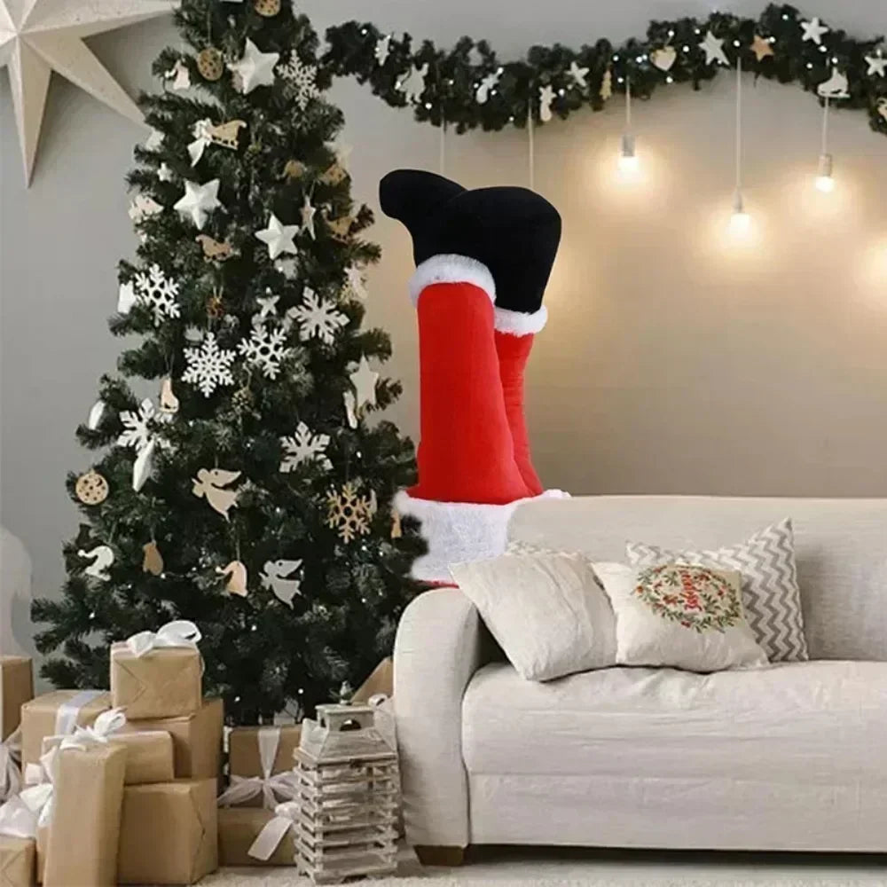 Jambes du Père Noël - Décoration de Noël avec les jambes du Père Noël