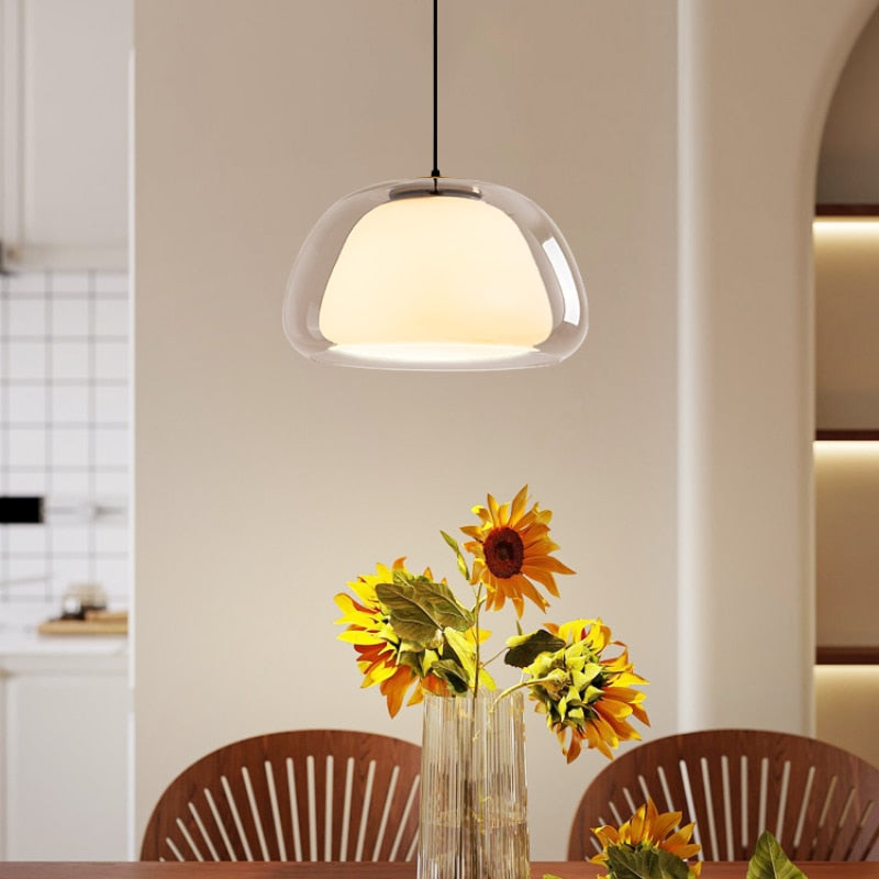 Vela - Luminaires Suspendus LED Modernes | Éclairage à dôme en verre réglable