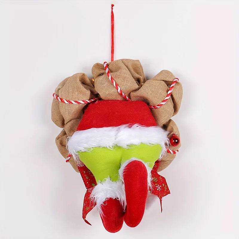 Couronne de Noël avec Jambes d'Elfe