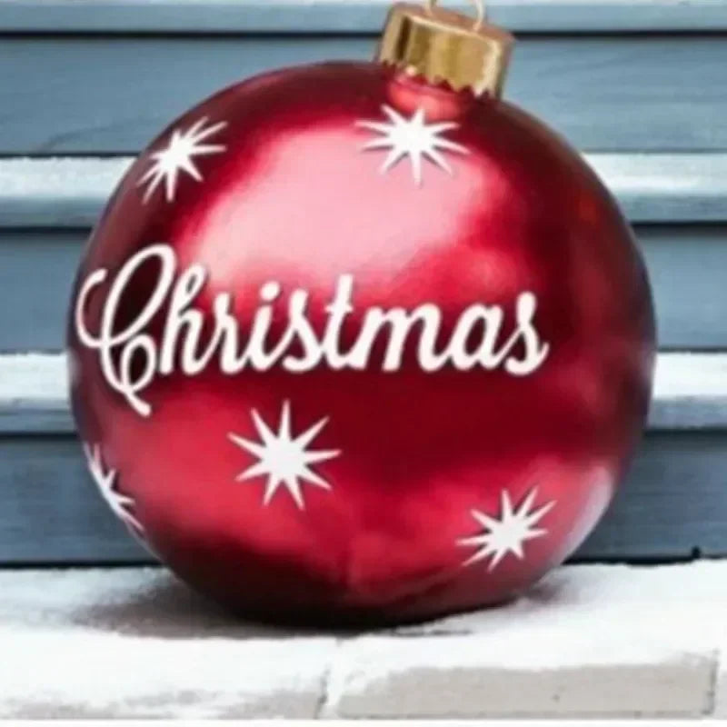 Ornement de jardin | énorme boule de Noël gonflable en PVC