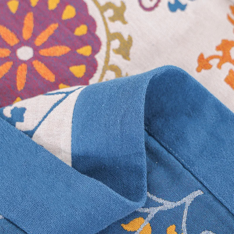 BohemiaCotton | Couverture en coton douce et rafraîchissante