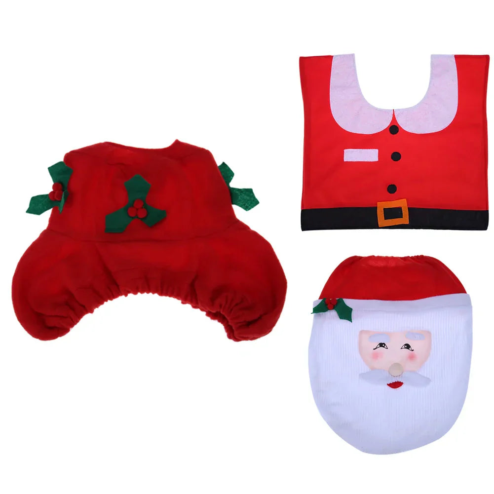 JollySanta | Couvre WC avec design de Noël