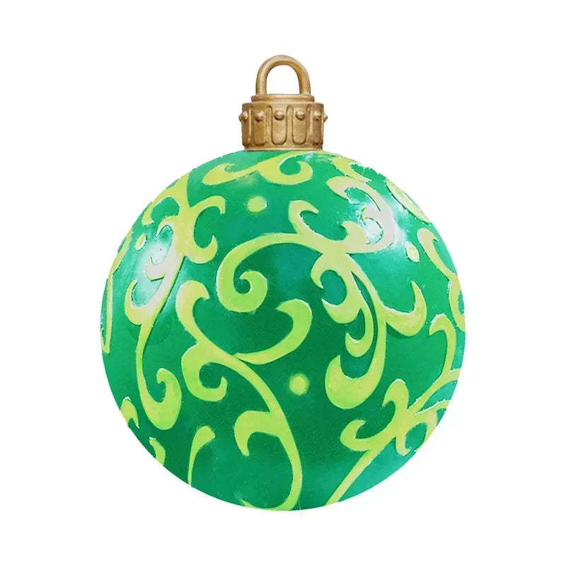 Ornement de jardin | énorme boule de Noël gonflable en PVC