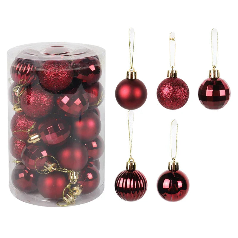 Ornement pour sapin de Noël - Ensemble de boules vibrantes