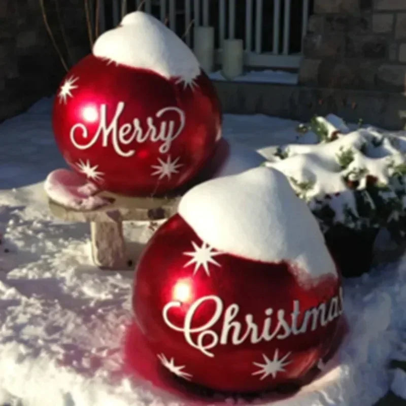 Ornement de jardin | énorme boule de Noël gonflable en PVC