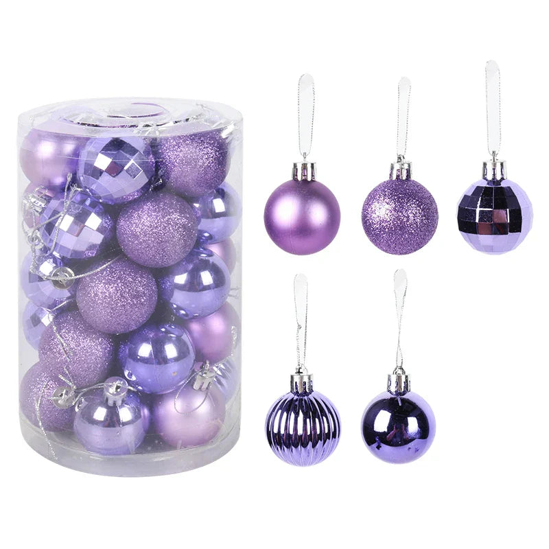 Ornement pour sapin de Noël - Ensemble de boules vibrantes
