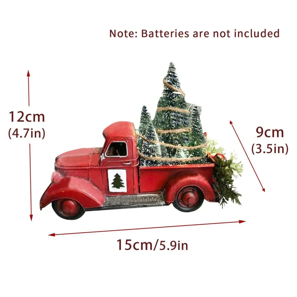 Ornement de vacances rétro Camion rouge