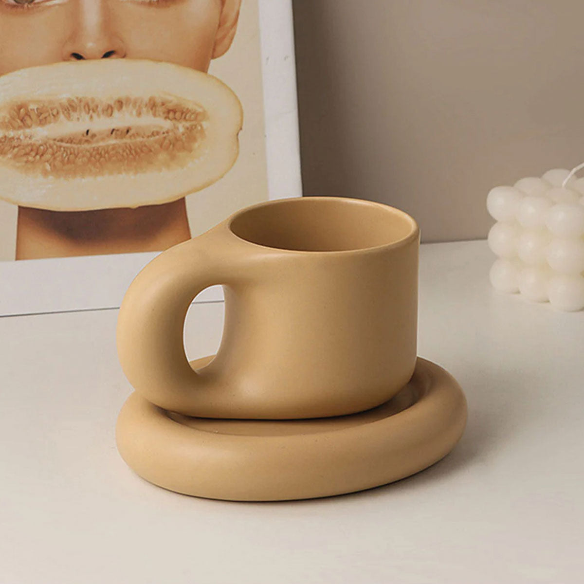 Mug à expresso en céramique épaisse | Élégant, Durable, Parfait pour l'espresso