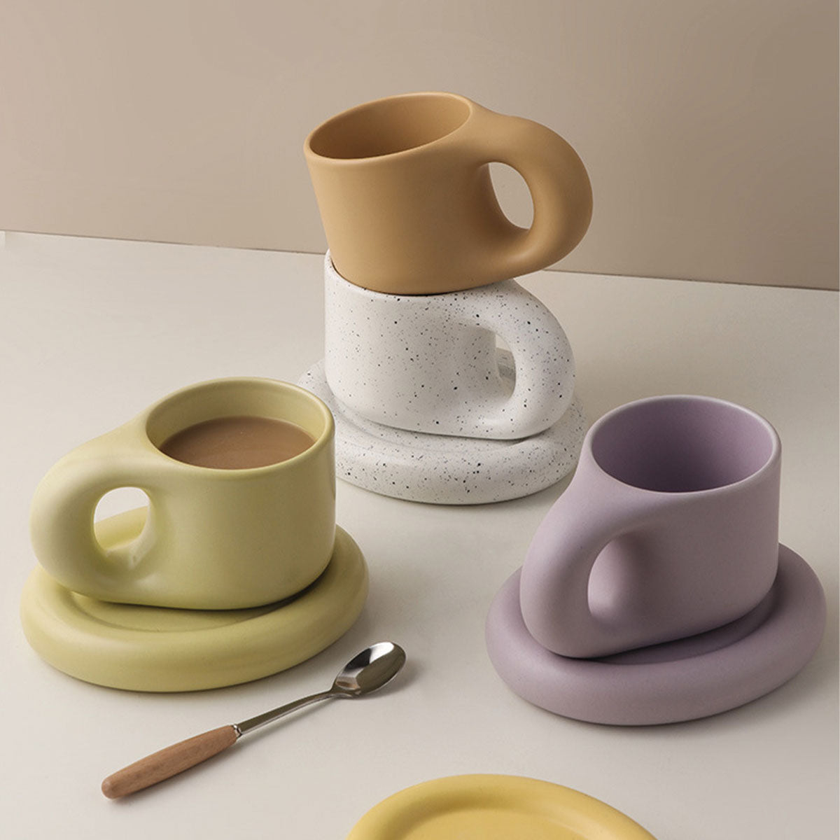 Mug à expresso en céramique épaisse | Élégant, Durable, Parfait pour l'espresso
