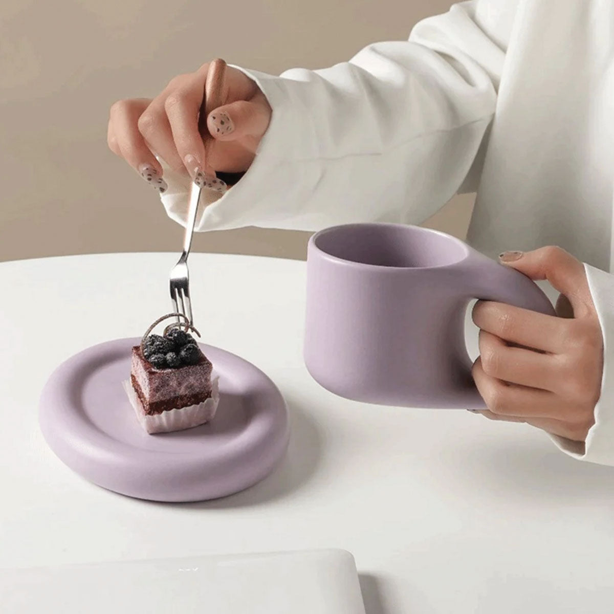Mug à expresso en céramique épaisse | Élégant, Durable, Parfait pour l'espresso