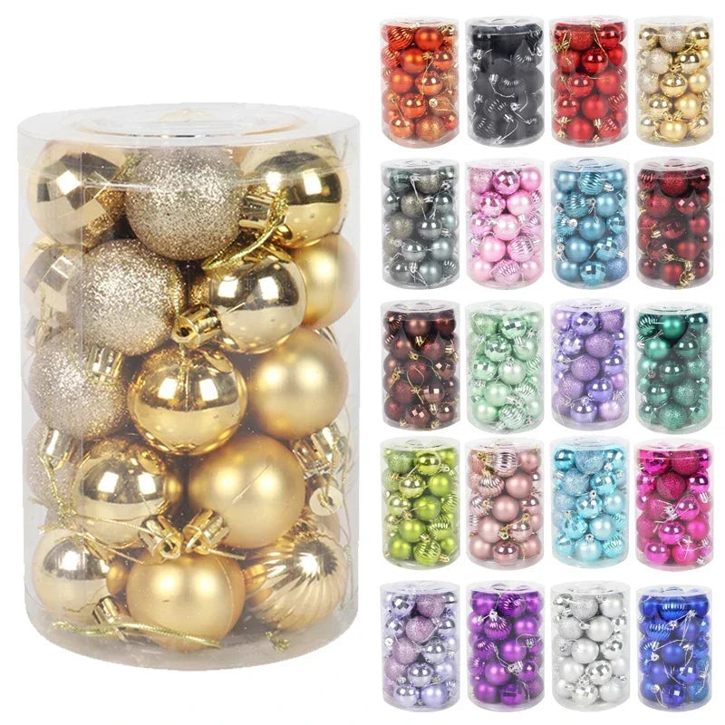 Ornement pour sapin de Noël - Ensemble de boules vibrantes