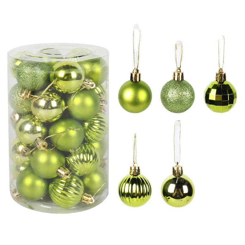 Ornement pour sapin de Noël - Ensemble de boules vibrantes
