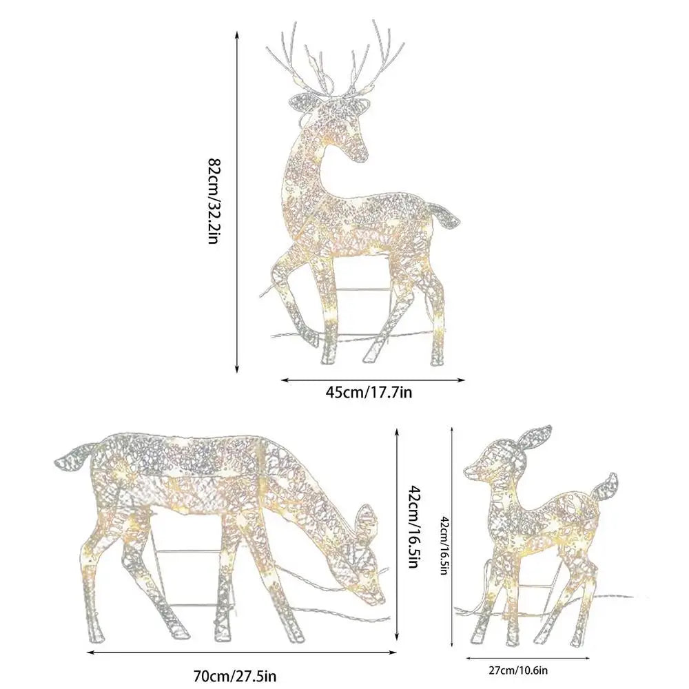 Cerf Luminant | Décoration de Noël en Renne