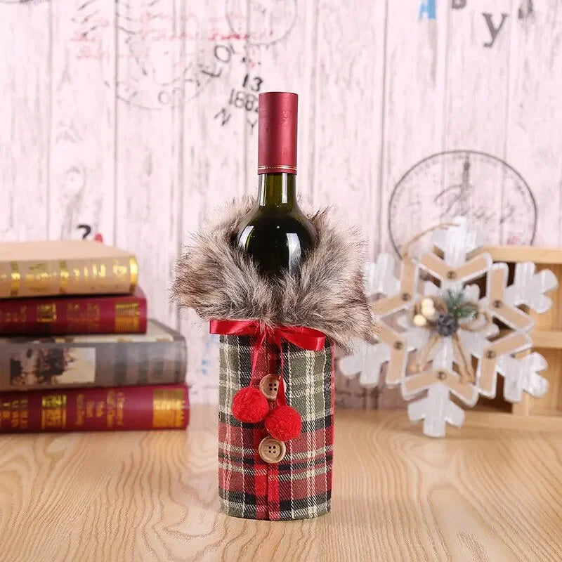 Réchauffeur de vin - Housse de bouteille de vin pour Noël