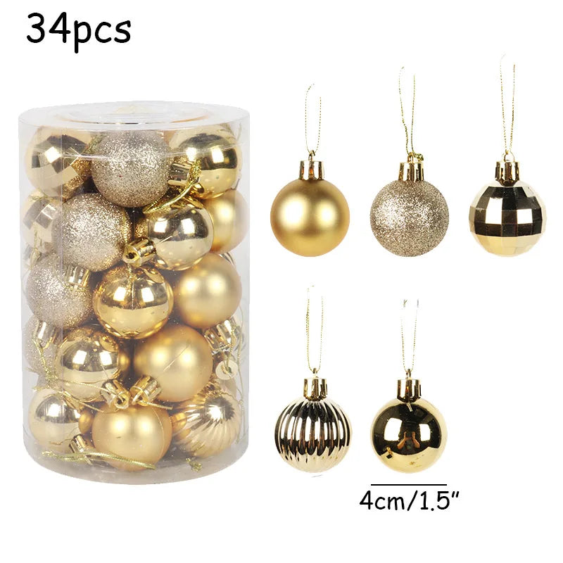 Ornement pour sapin de Noël - Ensemble de boules vibrantes