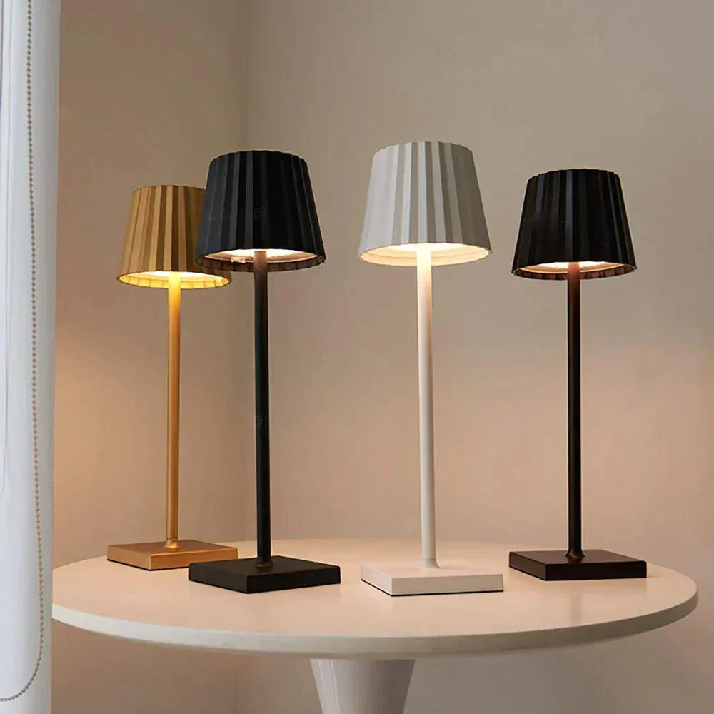 LuxiGlow - Lampe de Table LED Sans Fil | Recharge USB et intensité réglable