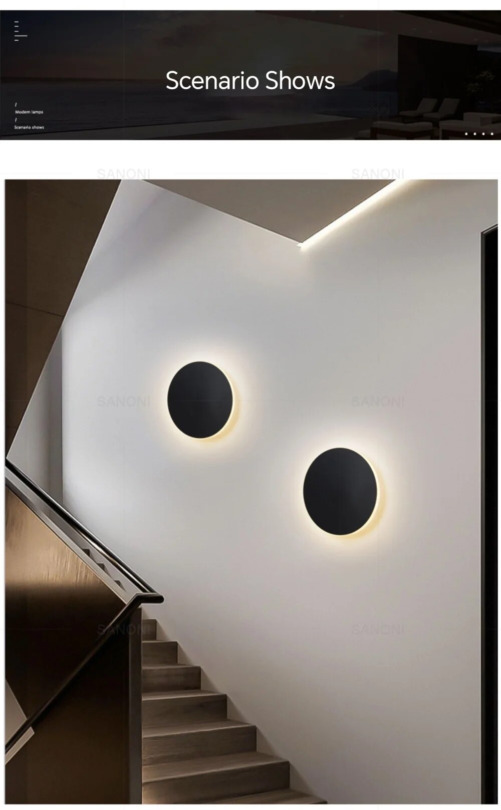 SleekSphere - Applique murale LED ronde