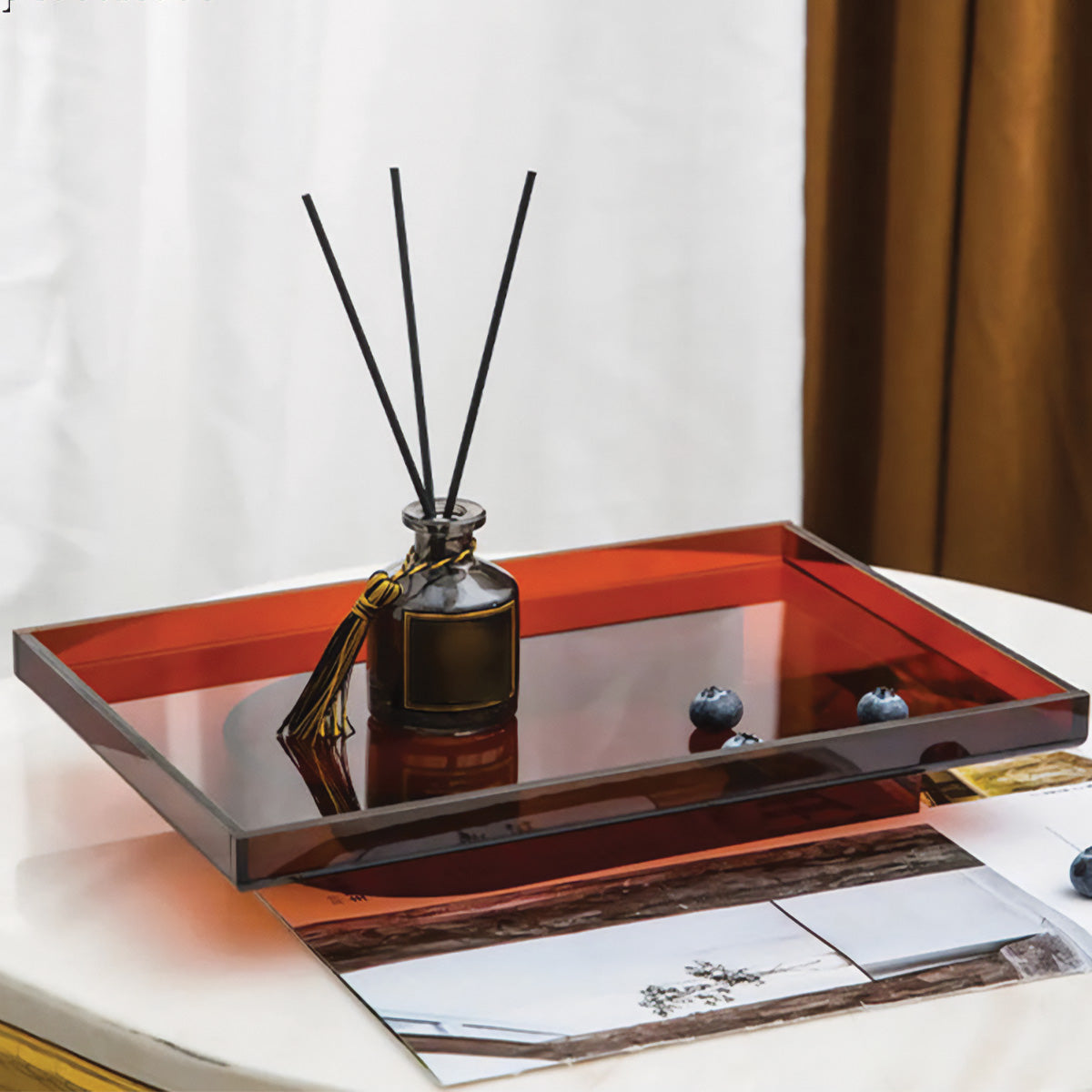 Villa - Plateau de Service en Acrylique | Décoration et Présentation Moderne