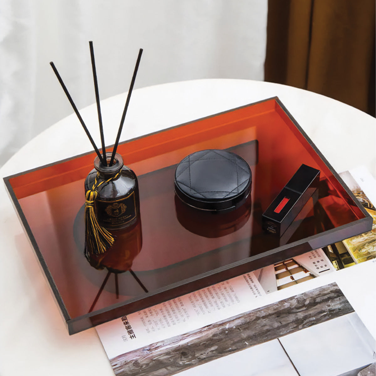 Villa - Plateau de Service en Acrylique | Décoration et Présentation Moderne