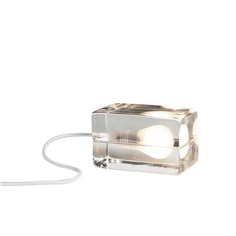 Lampe de table transparente - Cristal clair