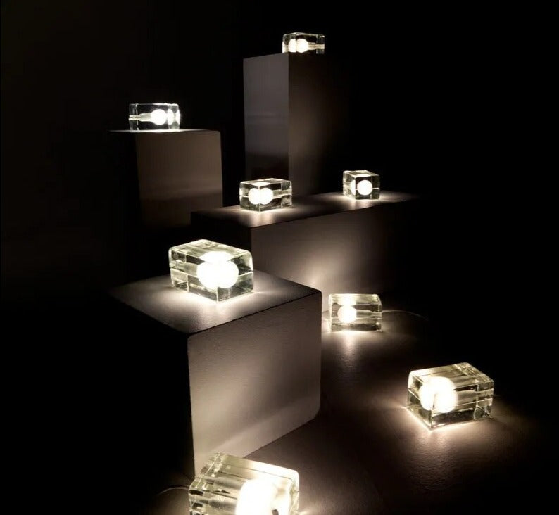 Lampe de table transparente - Cristal clair