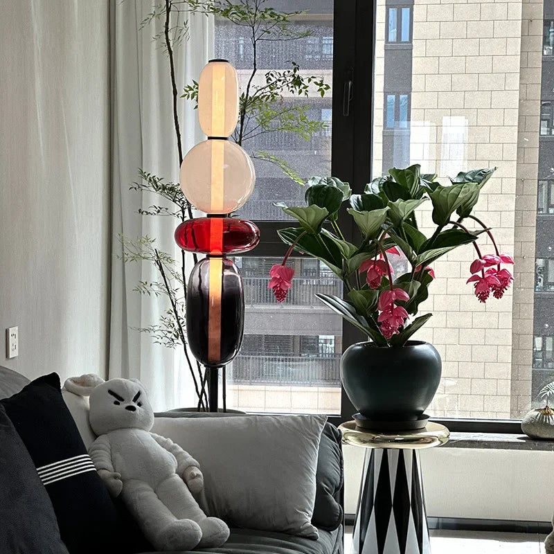 RomaGlow | Lampe en verre coloré italienne