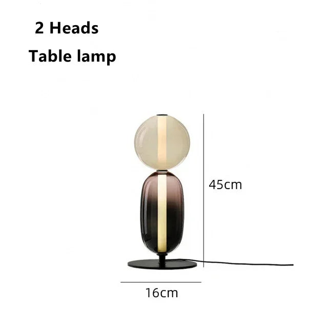 RomaGlow | Lampe en verre coloré italienne