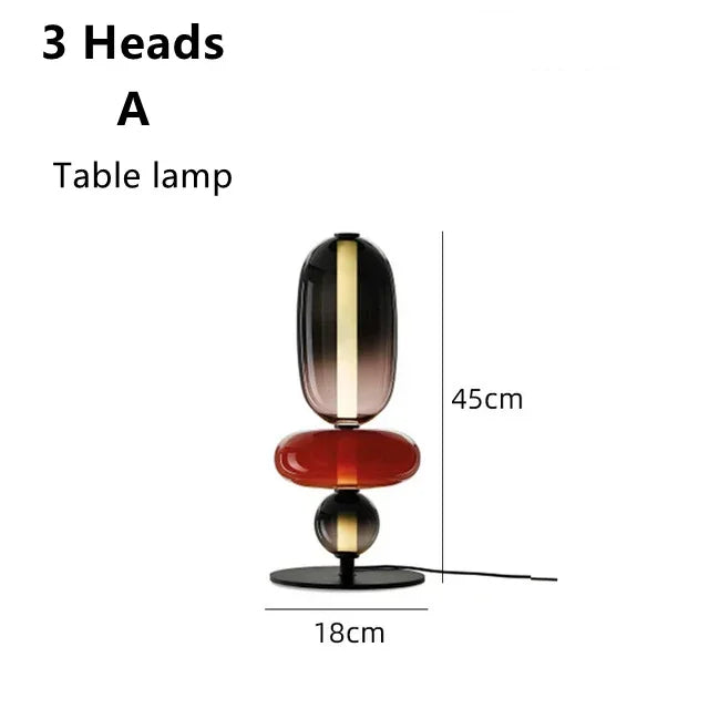 RomaGlow | Lampe en verre coloré italienne