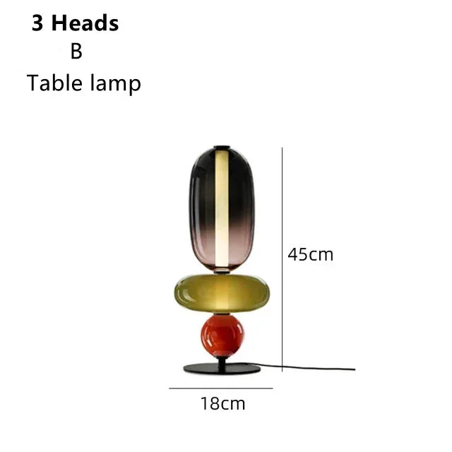 RomaGlow | Lampe en verre coloré italienne