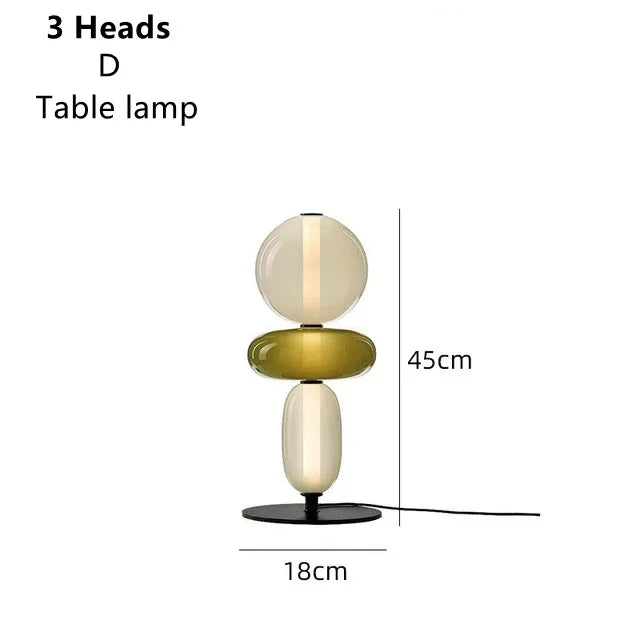 RomaGlow | Lampe en verre coloré italienne