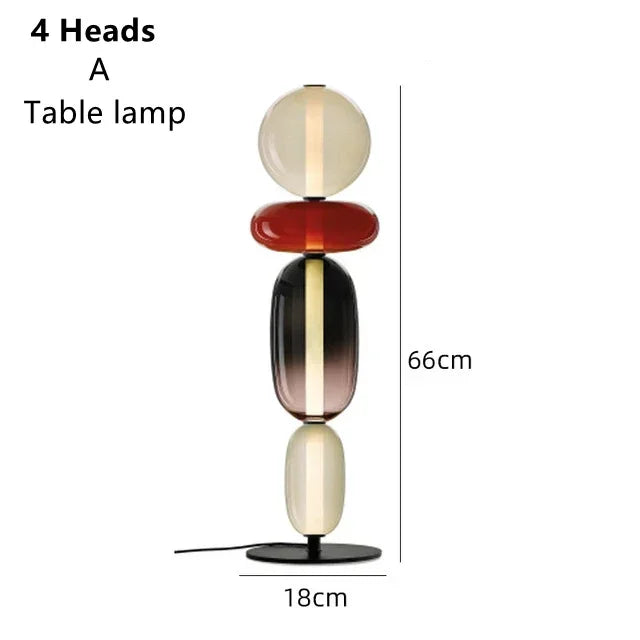 RomaGlow | Lampe en verre coloré italienne