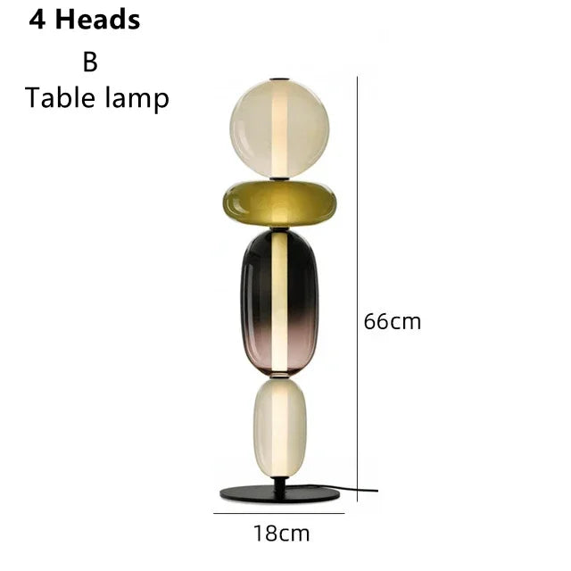 RomaGlow | Lampe en verre coloré italienne