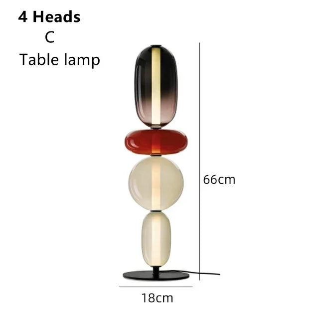 RomaGlow | Lampe en verre coloré italienne