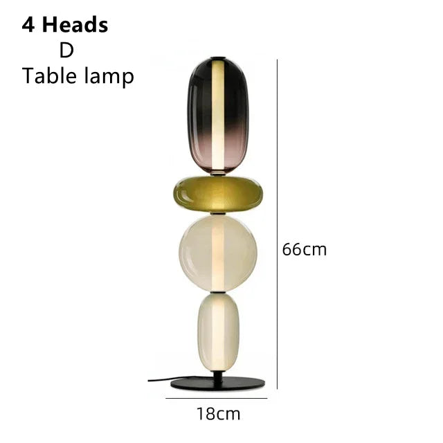 RomaGlow | Lampe en verre coloré italienne