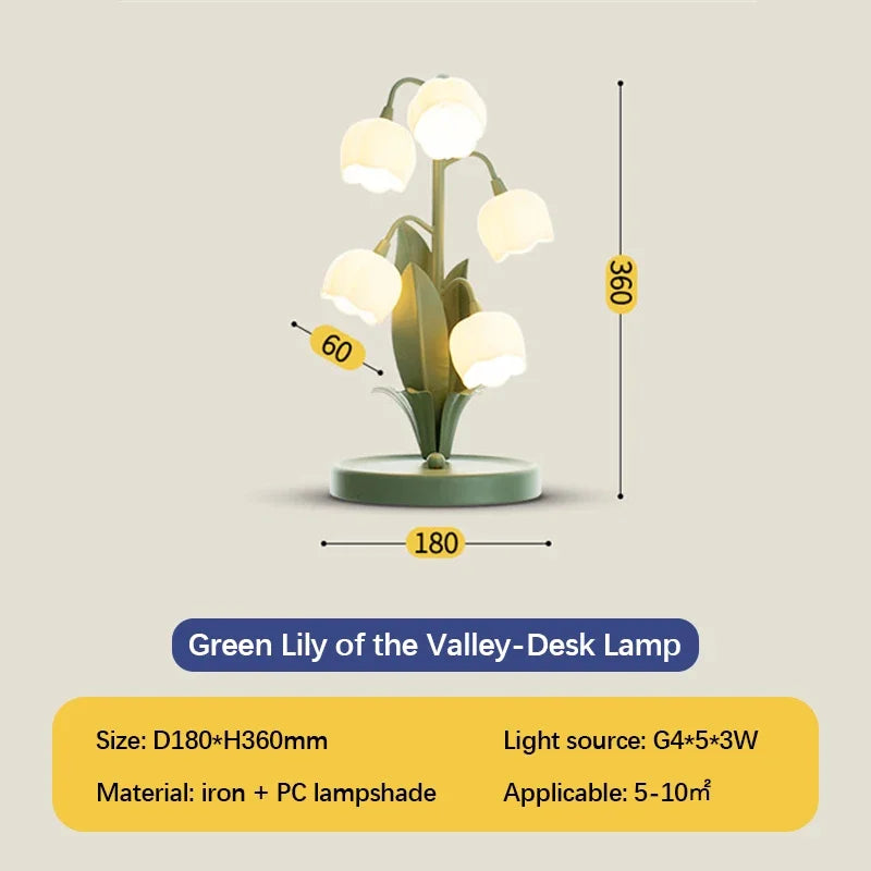 ScandiPetal | Lampe de Table Fleur Nordique